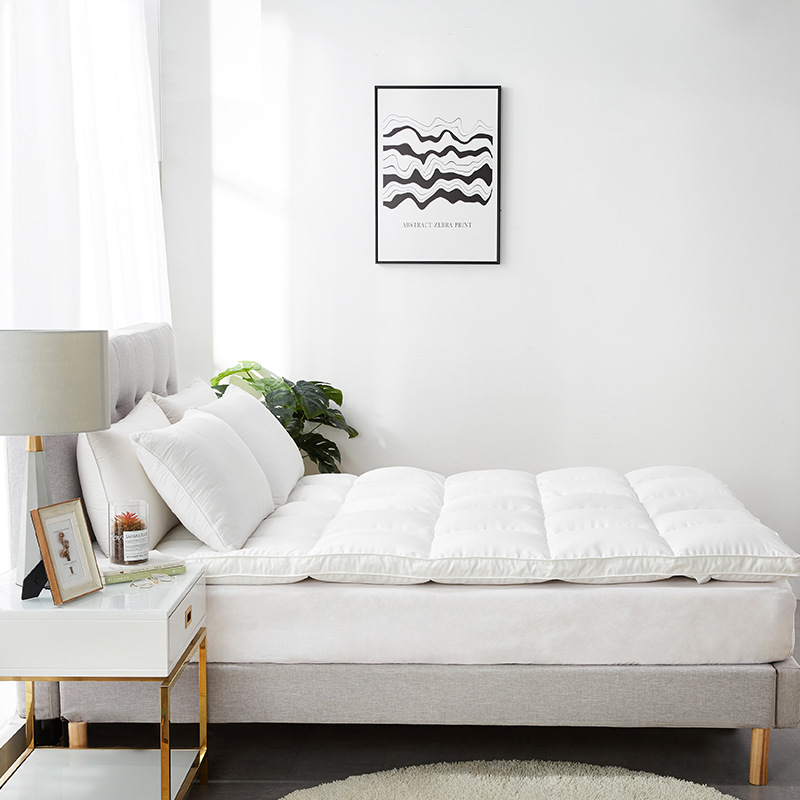 Customized Color 100% Polyester Mattress Bed Topper Mattress Support OEM ODM Hot Selling Cotton Fabric