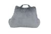 Reading Pillow for Adult with Shredded Memory Foam, Back Rest Pillow Use A for Sitting in Bed with Arms, Pockets And Washable Cover(Grey)