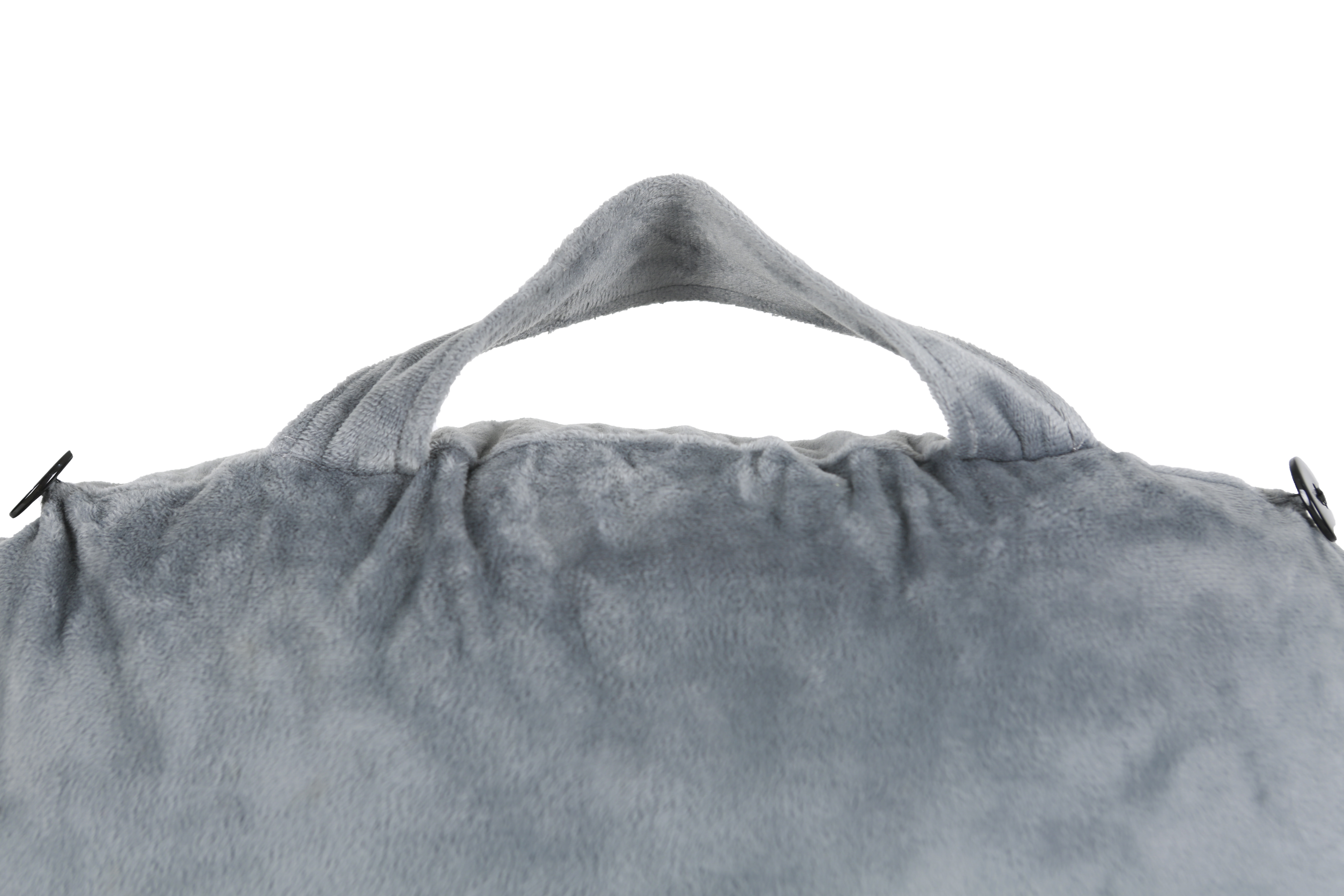 Reading Pillow for Adult with Shredded Memory Foam, Back Rest Pillow Use A for Sitting in Bed with Arms, Pockets And Washable Cover(Grey)