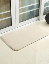 ALEGTER Memory Foam Door Mat for Entrance,Water Absorbent And Machine Washable Floor Mat for Kitchen Bedroom Restroom Indoor And Outdoor(20 X 32 Inch, Beige)