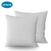 Premium Duck Down Feather Throw Pillow Inserts(Set of 2)-100% Cotton Cover, Square,Luxury Soft Plush,Premium Stuffer Down,Hand Wash