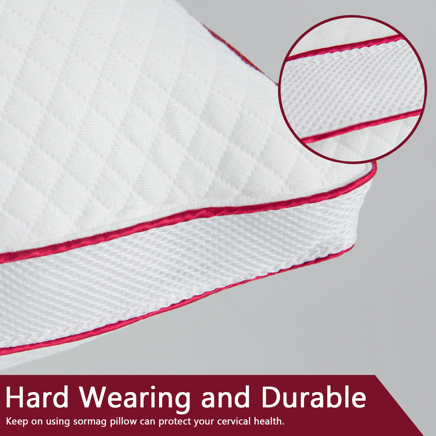 Pillow Custom OEM ODM Wrapping Red And Blue, Customizable Chemical Fiber Filling