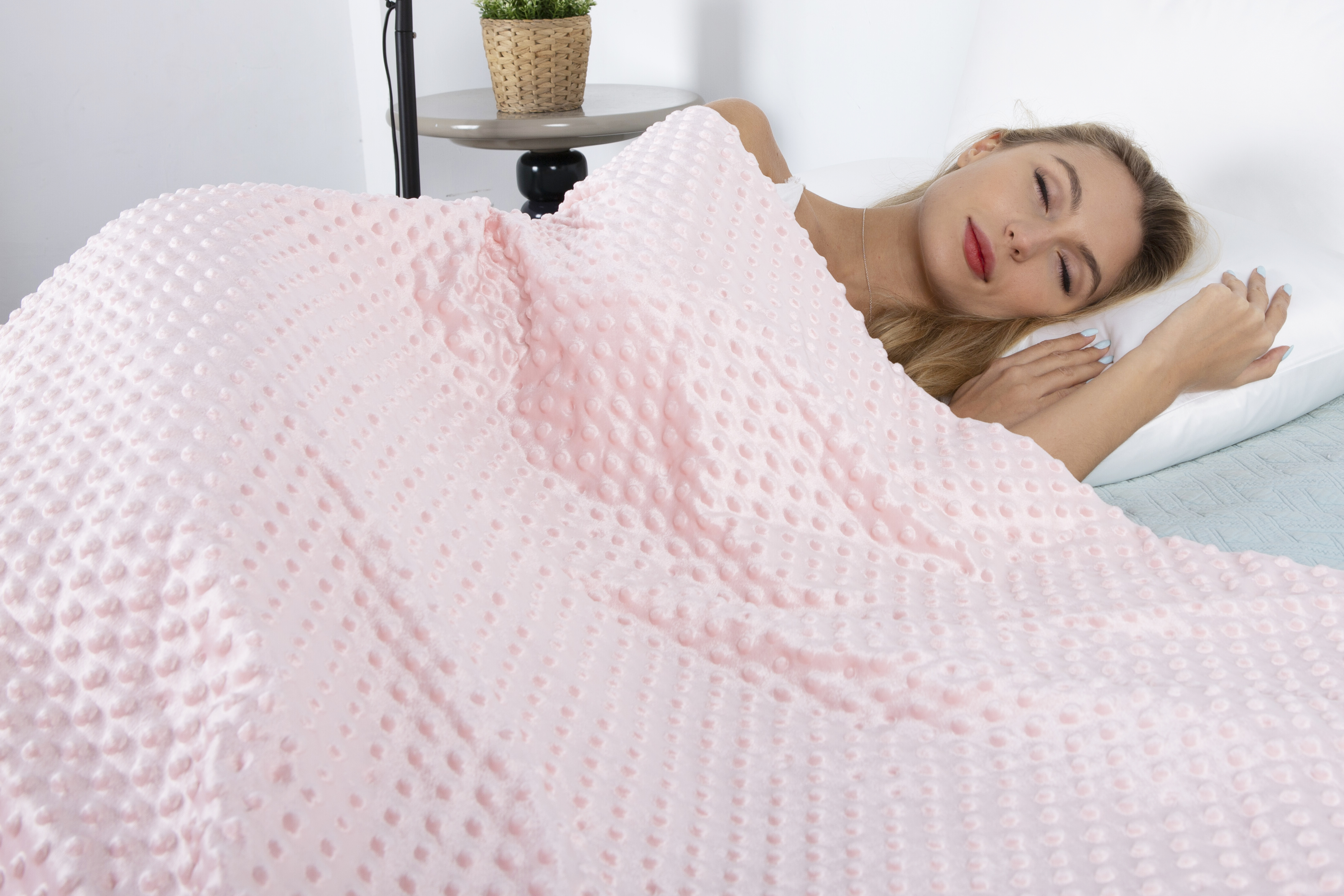 Gravity Blanket Sensory Adult 15 Pound Weighted Blanket Treatment for Insomnia Aggravated Blanket Anxiety Custom Weighted Blanket