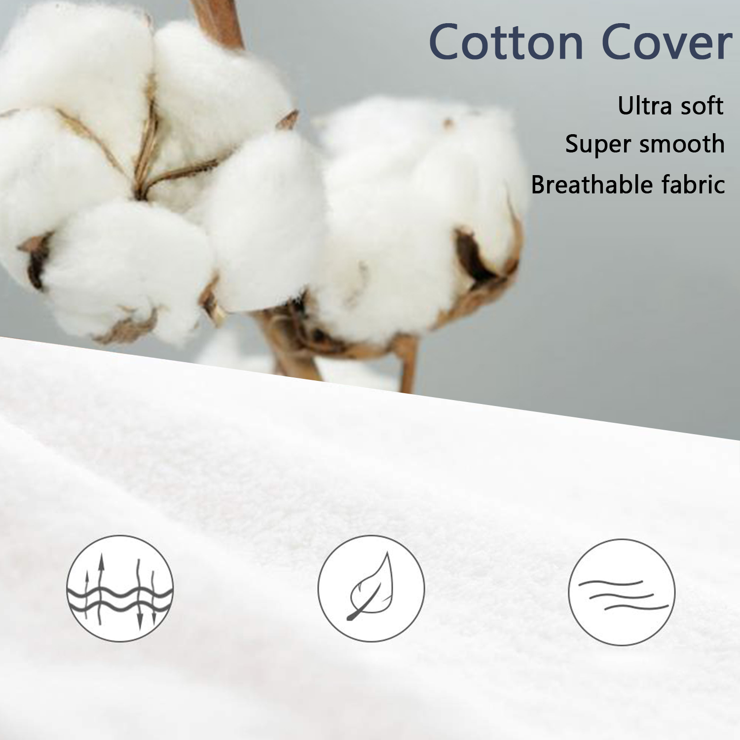 Premium Duck Down Feather Throw Pillow Inserts(Set of 2)-100% Cotton Cover, Square,Luxury Soft Plush,Premium Stuffer Down,Hand Wash