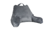 Reading Pillow for Adult with Shredded Memory Foam, Back Rest Pillow Use A for Sitting in Bed with Arms, Pockets And Washable Cover(Grey)