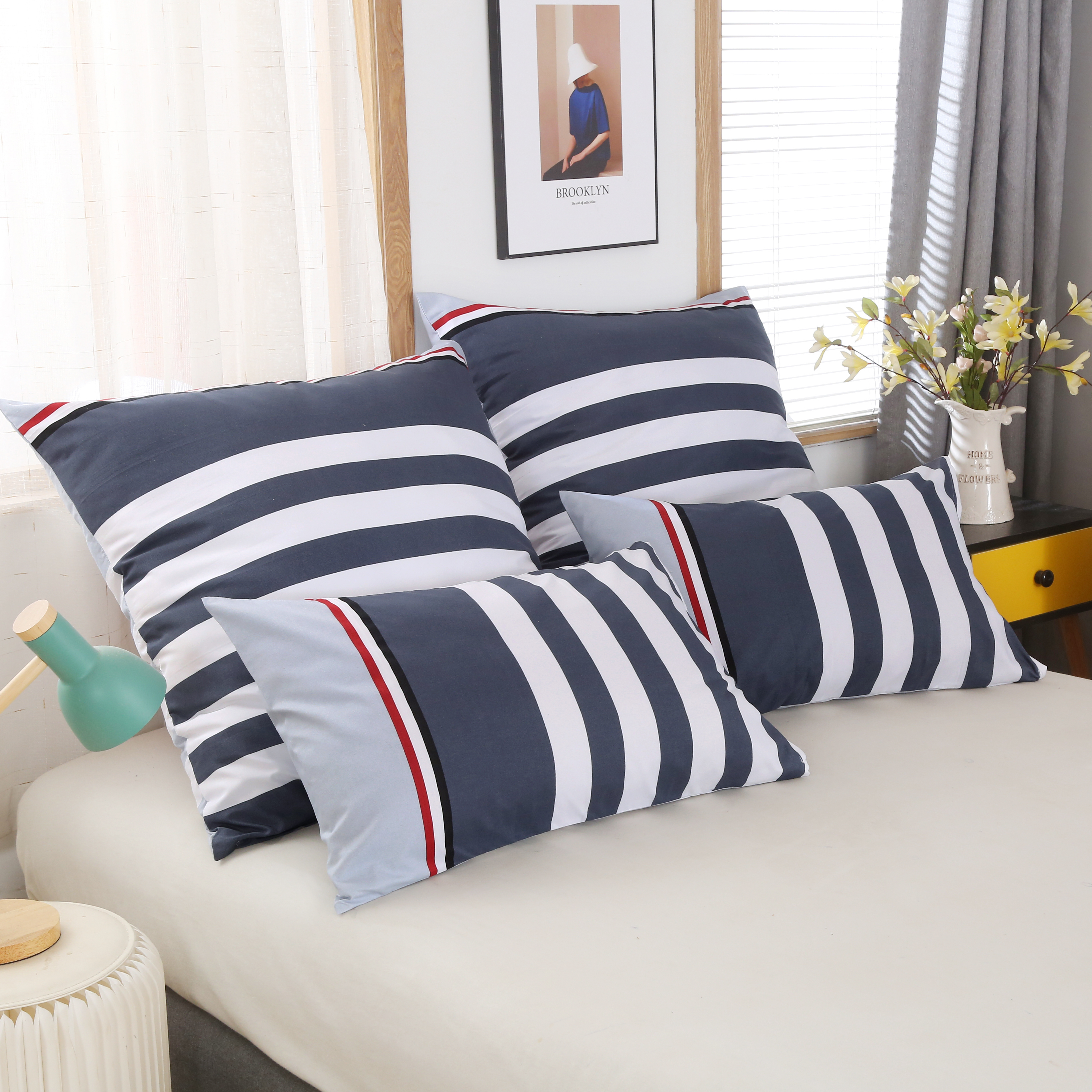 Bed Suite Stripe Design Customizable OEM ODM
