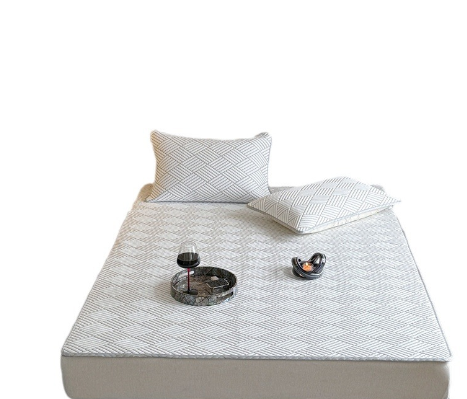 New cool PE mat black technology speed dry ice cool ice silk mat high-end home mat mattress