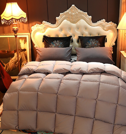100% Cotton Thick Down Quilt Warm Bedding Featherfill Five-Star Hotel Spring/Autumn/Winter Quilt Gift
