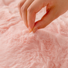 Faux Rabbit Fur Blanket Quilted Bed Pad for Autumn and Winter Single and Double Bed, New Design for Dormitory and Home Use