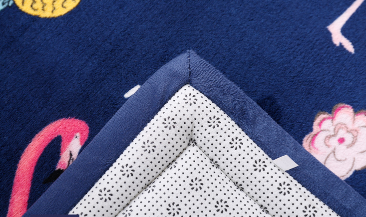 Home tatami bedroom carpet covered with thick coral velvet mat living room children's room baby crawling blanket