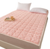 Faux Rabbit Fur Blanket Quilted Bed Pad for Autumn and Winter Single and Double Bed, New Design for Dormitory and Home Use